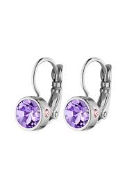 MADU SS VIOLET Earrings Silver i gruppen Øreringe / Sølvøreringe hos SCANDINAVIAN JEWELRY DESIGN (420013)