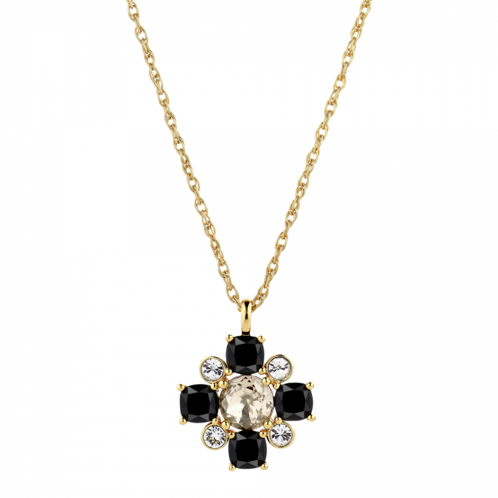 SASølvI Guld BLACK/GOLDEN Halskæde i gruppen Halskæde / Guldhalskæde hos SCANDINAVIAN JEWELRY DESIGN (430067)