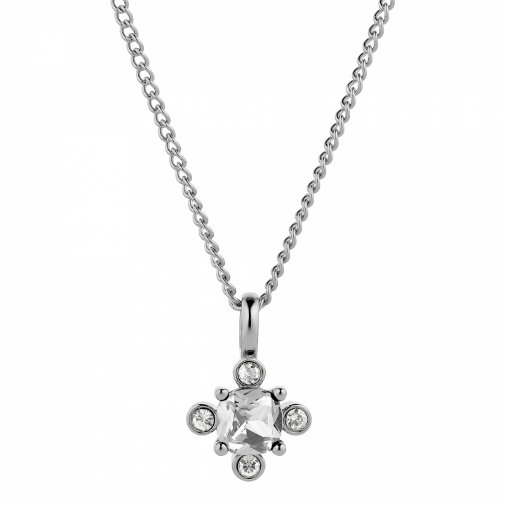 RIMINI Sølv CRYSTAL Halskæde i gruppen Halskæde / Sølvhalskæde hos SCANDINAVIAN JEWELRY DESIGN (430103)