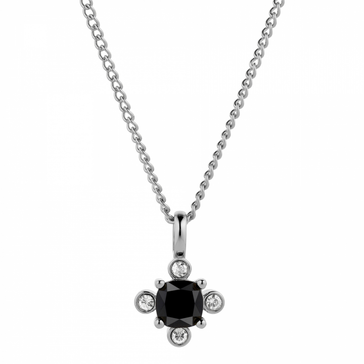 RIMINI Sølv BLACK Halskæde i gruppen Halskæde / Sølvhalskæde hos SCANDINAVIAN JEWELRY DESIGN (430117)