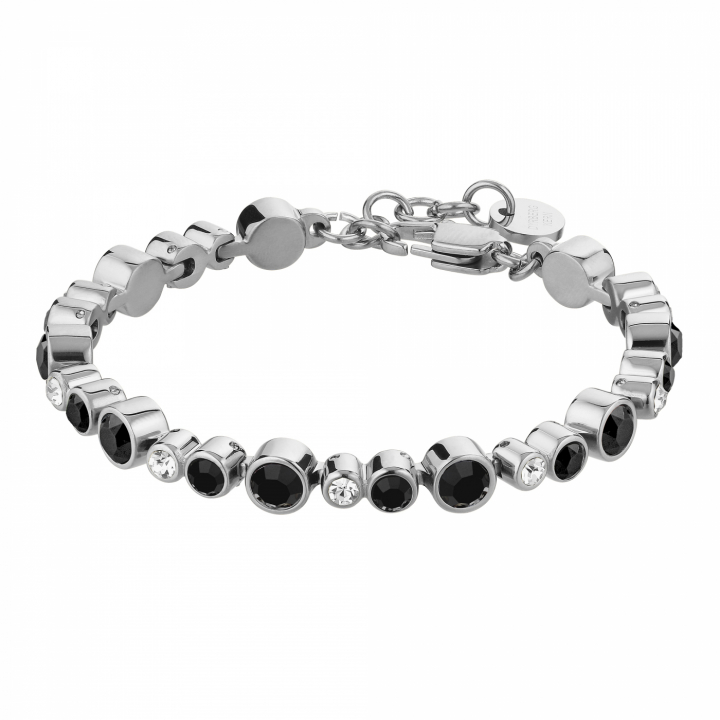Product Image for DYRBERG/KERN TERESIA Sølv BLACK / CRYSTAL Armbånd