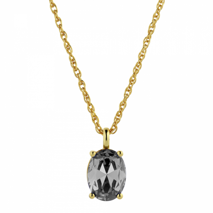 BARGA Guld GREY Halskæde i gruppen Halskæde / Guldhalskæde hos SCANDINAVIAN JEWELRY DESIGN (430155)