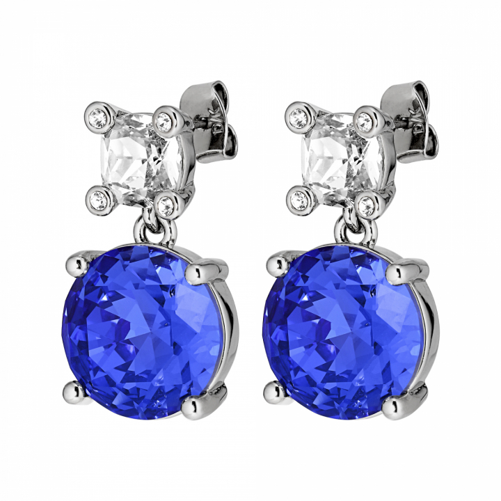 NICOLA Sølv  SAPPHIRE i gruppen Øreringe / Sølvøreringe hos SCANDINAVIAN JEWELRY DESIGN (440011)