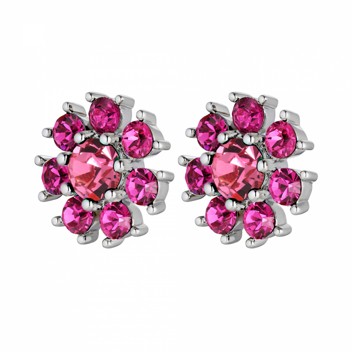 AUDE Sølv PINK i gruppen Øreringe / Sølvøreringe hos SCANDINAVIAN JEWELRY DESIGN (440037)