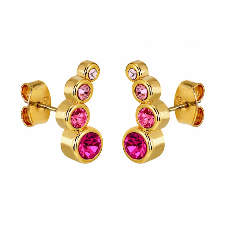 AGNES Guld ROSE i gruppen Øreringe hos SCANDINAVIAN JEWELRY DESIGN (440043)