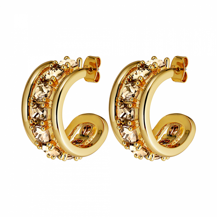 HELEN Guld GOLDEN i gruppen Øreringe / Guldøreringe hos SCANDINAVIAN JEWELRY DESIGN (440053)