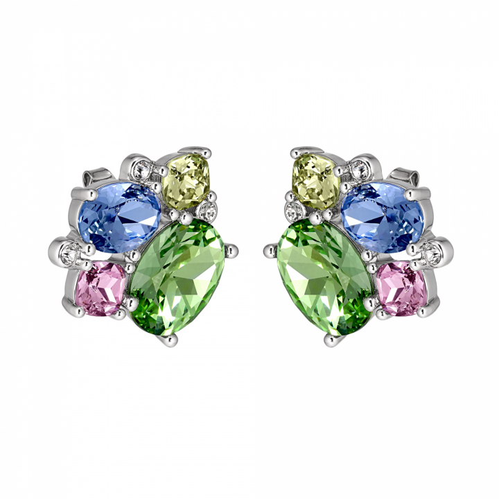 EMMA Sølv PASTEL MULTI i gruppen Øreringe / Sølvøreringe hos SCANDINAVIAN JEWELRY DESIGN (440057)