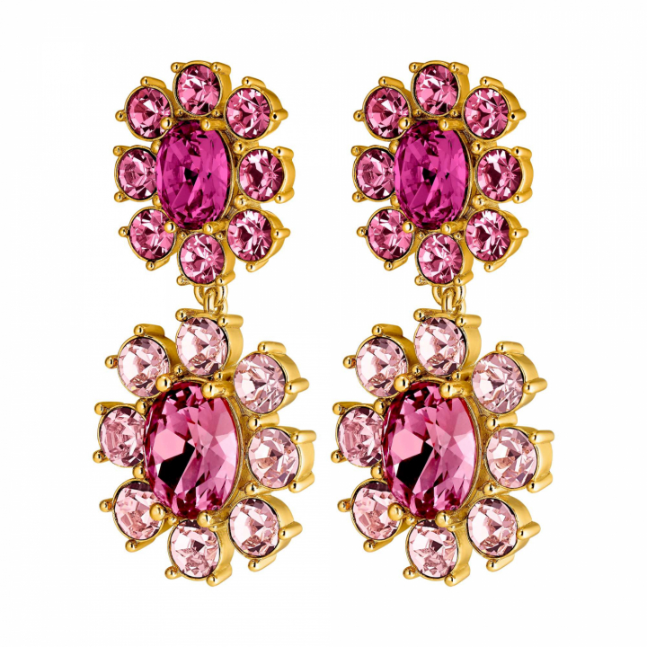 LINA Guld ROSE/PINK i gruppen Øreringe hos SCANDINAVIAN JEWELRY DESIGN (440060)