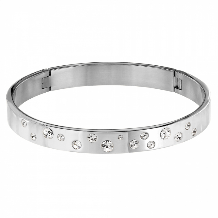 CLARE 2 Sølv CRYSTAL i gruppen Armbånd / Sølvarmbånd hos SCANDINAVIAN JEWELRY DESIGN (440141)
