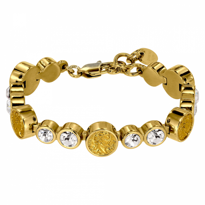 AUGUSTA Guld CRYSTAL i gruppen Armbånd / Guldarmbånd hos SCANDINAVIAN JEWELRY DESIGN (440144)