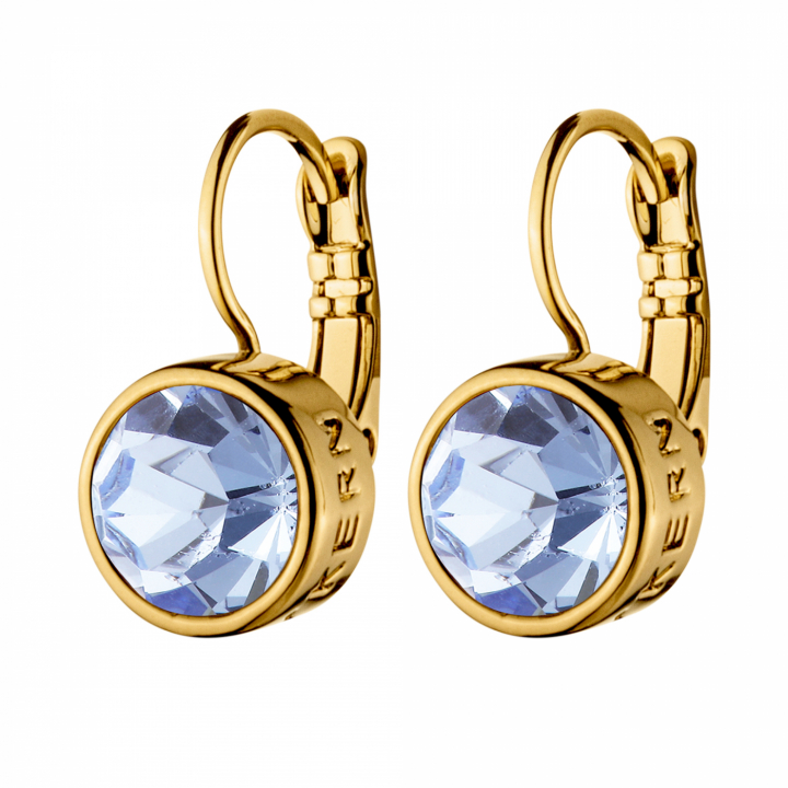 LOUISE Guld LIGHT SAPPHIRE i gruppen Øreringe / Guldøreringe hos SCANDINAVIAN JEWELRY DESIGN (440162)
