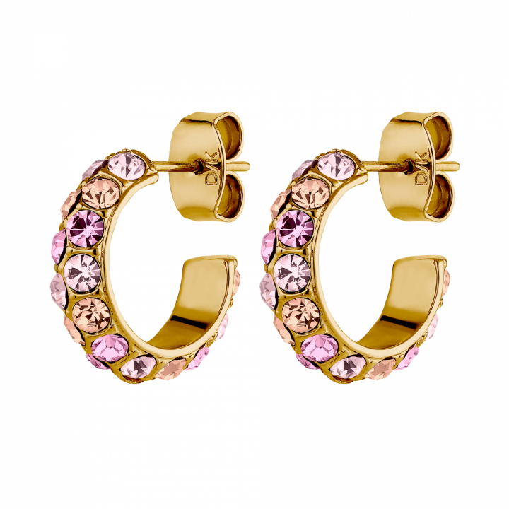 HEIDI Guld LIGHT ROSE i gruppen Øreringe / Guldøreringe hos SCANDINAVIAN JEWELRY DESIGN (440166)