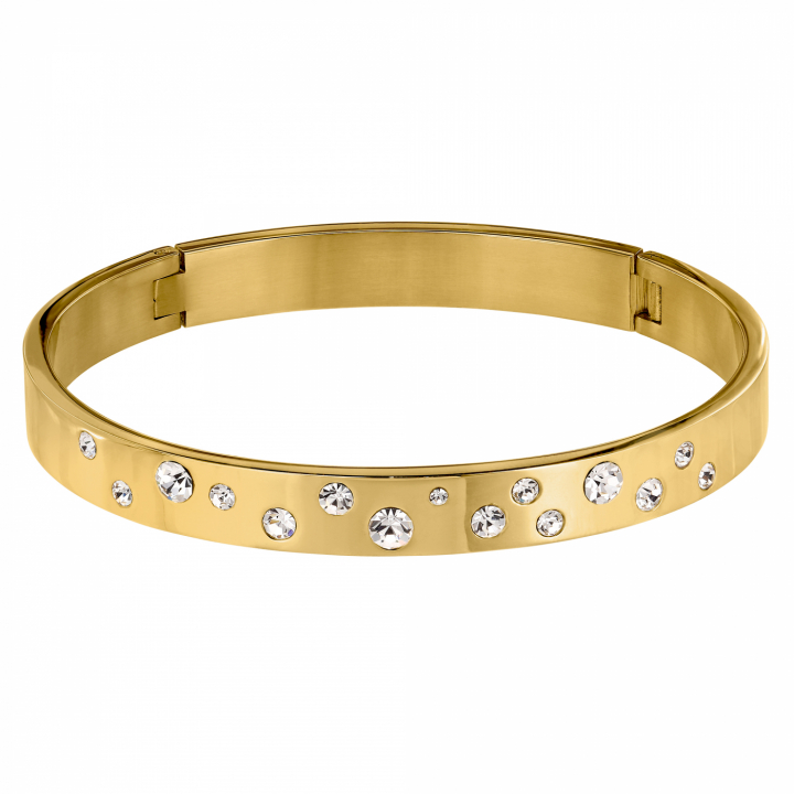 CLARE I Guld CRYSTAL i gruppen Armbånd / Guldarmbånd hos SCANDINAVIAN JEWELRY DESIGN (440196)