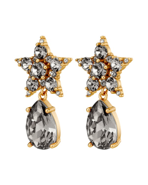 HYDRA SG GREY Earrings Gold i gruppen Øreringe / Guldøreringe hos SCANDINAVIAN JEWELRY DESIGN (450029)