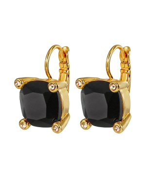 TANA SG BLACK Earrings Gold i gruppen Øreringe / Guldøreringe hos SCANDINAVIAN JEWELRY DESIGN (450114)