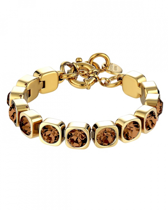 CONIAN SG BROWN BRACELET GOLD i gruppen Armbånd / Guldarmbånd hos SCANDINAVIAN JEWELRY DESIGN (450152)