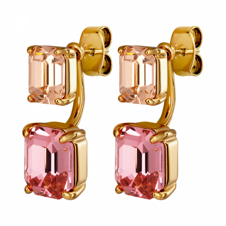 TETI SG LIGHT ROSE / PEACH Earrings Gold i gruppen Øreringe / Guldøreringe hos SCANDINAVIAN JEWELRY DESIGN (460006)