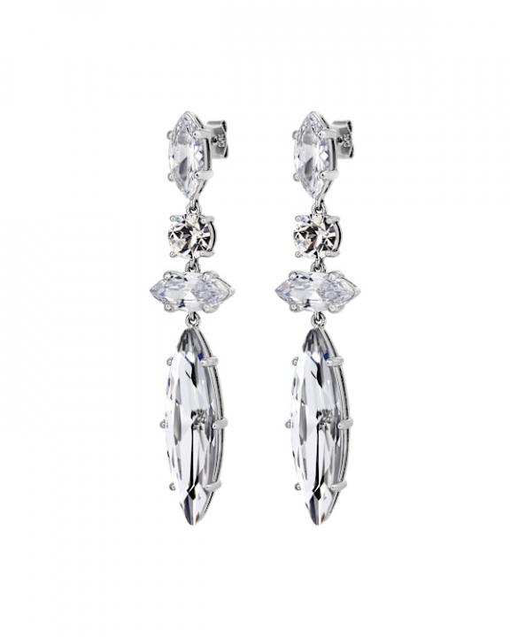TENERE SS CRYSTAL EARRINGS SILVER i gruppen Øreringe / Sølvøreringe hos SCANDINAVIAN JEWELRY DESIGN (470033)