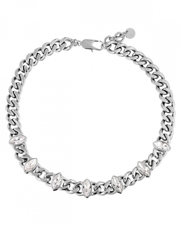 PUNICA SS CRYSTAL NECKLACE SILVER i gruppen Halskæde / Sølvhalskæde hos SCANDINAVIAN JEWELRY DESIGN (470058)