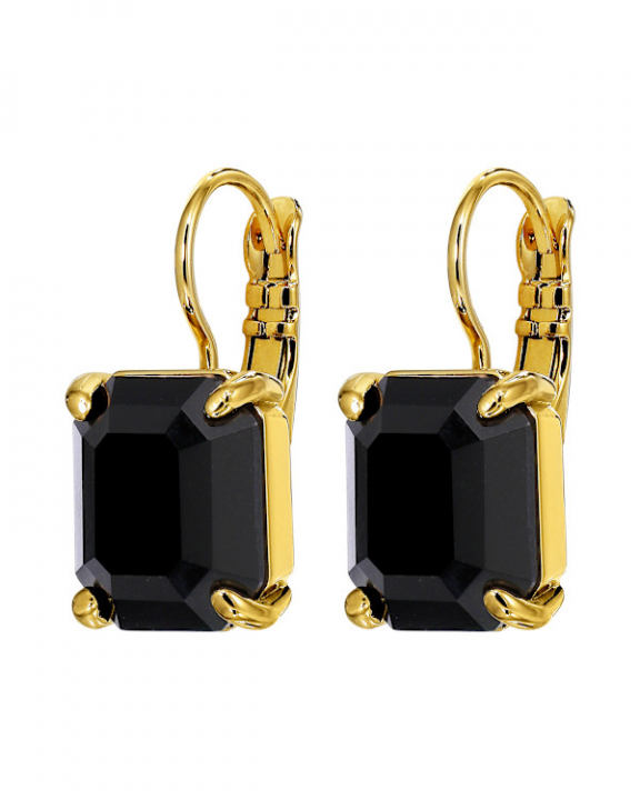SEGIN SG BLACK EARRINGS GOLD i gruppen Øreringe / Guldøreringe hos SCANDINAVIAN JEWELRY DESIGN (470101)