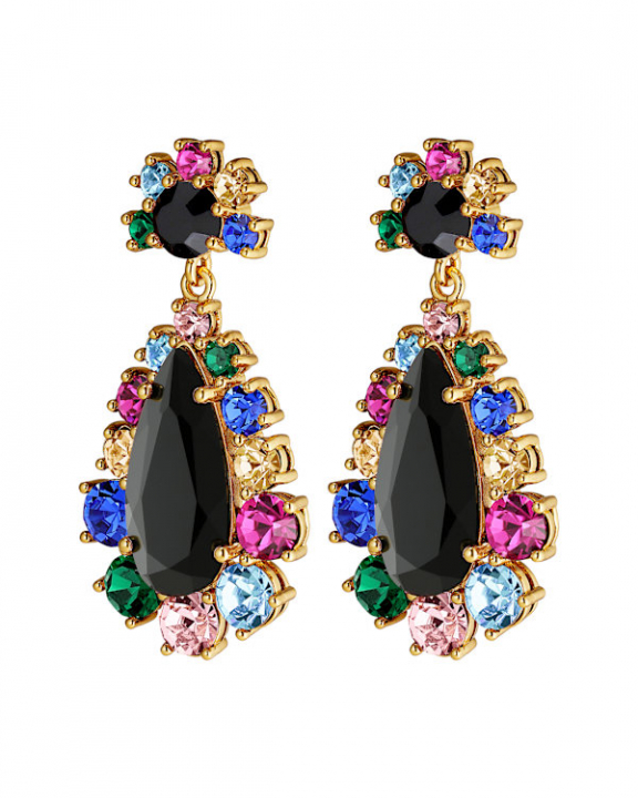 LUCIA SG RAINBOW EARRINGS GOLD i gruppen Øreringe / Guldøreringe hos SCANDINAVIAN JEWELRY DESIGN (470156)