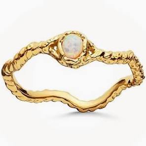 Lisa ring (Gold), 61 i gruppen Ringe / Guldringe hos SCANDINAVIAN JEWELRY DESIGN (4745a-61)
