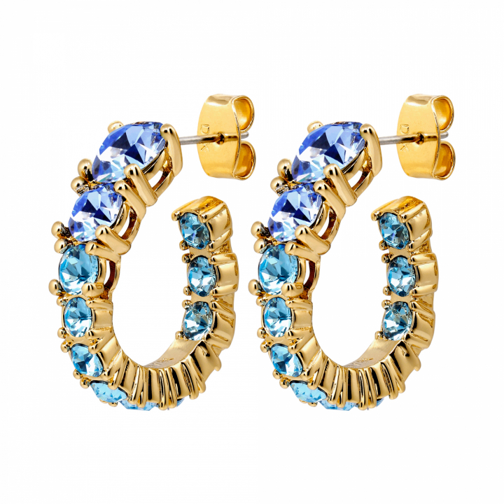 KOLOS SG AQUA Earrings Gold i gruppen Øreringe / Guldøreringe hos SCANDINAVIAN JEWELRY DESIGN (480026)