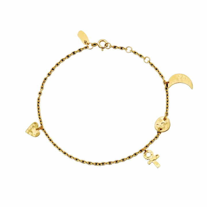Tullia Armbånd Guld i gruppen Armbånd / Guldarmbånd hos SCANDINAVIAN JEWELRY DESIGN (8612A)