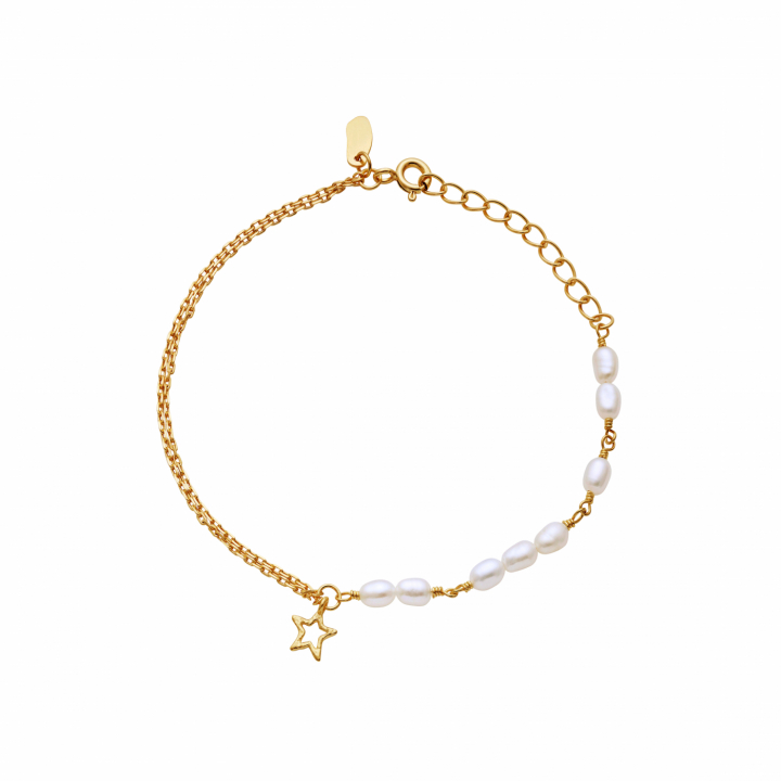 Celina bracelet Gold i gruppen Armbånd / Guldarmbånd hos SCANDINAVIAN JEWELRY DESIGN (8630A)