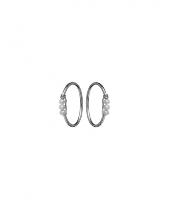 Dakota Ørering Sølv i gruppen Øreringe / Perleøreringe hos SCANDINAVIAN JEWELRY DESIGN (9712C)