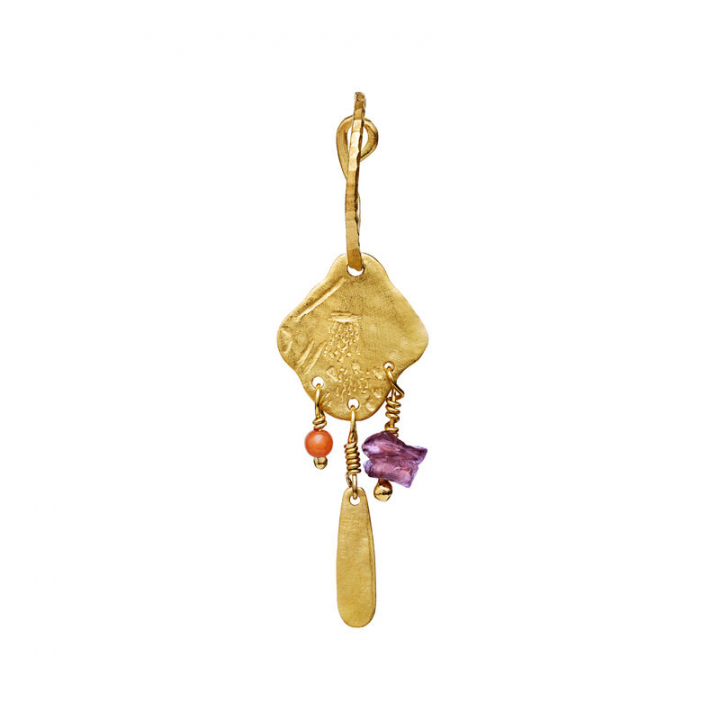 Root Ørering Guld (Single) i gruppen Øreringe / Guldøreringe hos SCANDINAVIAN JEWELRY DESIGN (9828a)