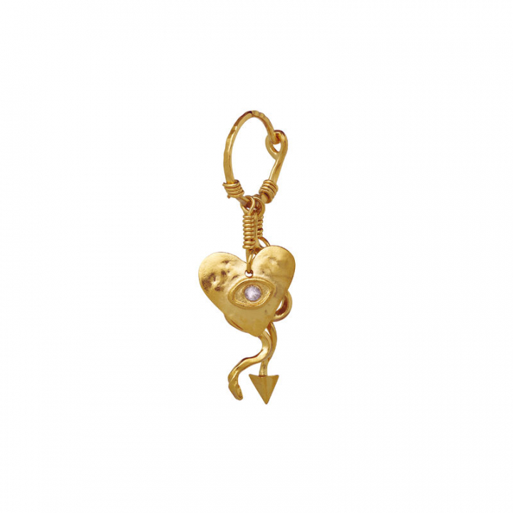 Harmonia Single Ørering Guld i gruppen Øreringe / Guldøreringe hos SCANDINAVIAN JEWELRY DESIGN (9842A)
