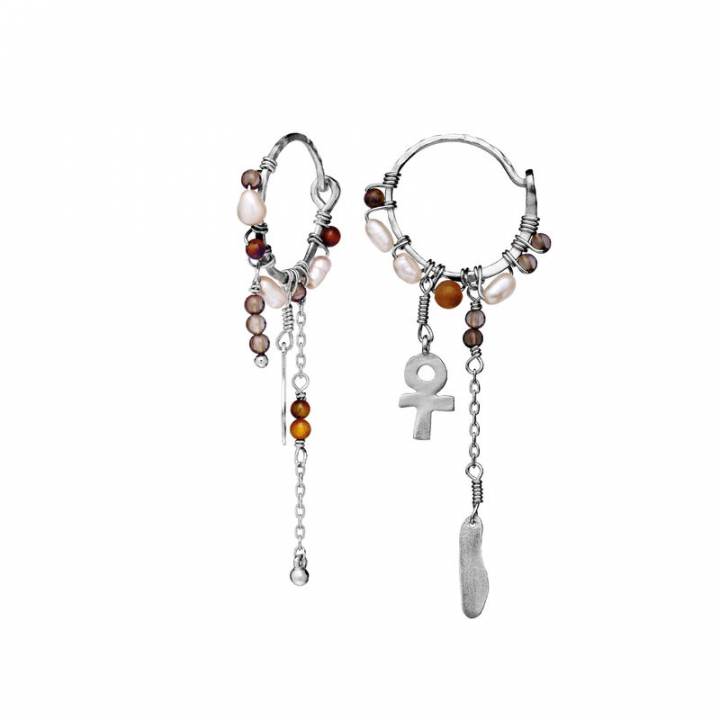 Lyra Ørering Sølv i gruppen Øreringe / Sølvøreringe hos SCANDINAVIAN JEWELRY DESIGN (9849C)