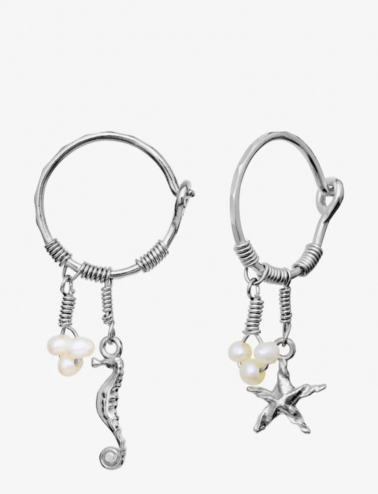 MOMI Earrings Silver i gruppen Øreringe / Perleøreringe hos SCANDINAVIAN JEWELRY DESIGN (9872C)