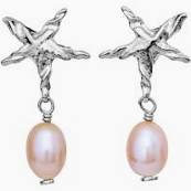 SANDIE Earrings Silver i gruppen Øreringe / Perleøreringe hos SCANDINAVIAN JEWELRY DESIGN (9874C)