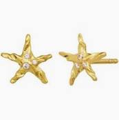 Lana Earrings Gold i gruppen Øreringe / Guldøreringe hos SCANDINAVIAN JEWELRY DESIGN (9875A)