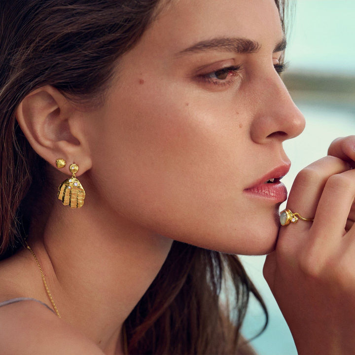  i gruppen Øreringe / Guldøreringe hos SCANDINAVIAN JEWELRY DESIGN (9902A)
