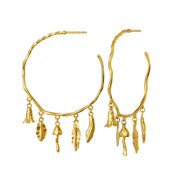 SUMMER Earrings Gold i gruppen Øreringe / Guldøreringe hos SCANDINAVIAN JEWELRY DESIGN (9915A)