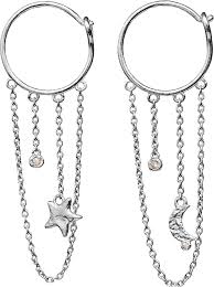 Nisha Earrings silver i gruppen Øreringe / Sølvøreringe hos SCANDINAVIAN JEWELRY DESIGN (9938C)