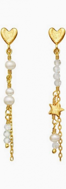 Silma Earrings Gold i gruppen Øreringe / Perleøreringe hos SCANDINAVIAN JEWELRY DESIGN (9947A)