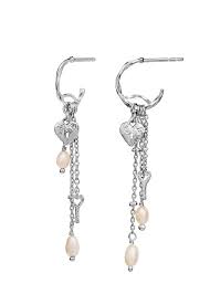 IDRIS Earrings Silver i gruppen Øreringe / Perleøreringe hos SCANDINAVIAN JEWELRY DESIGN (9952C)