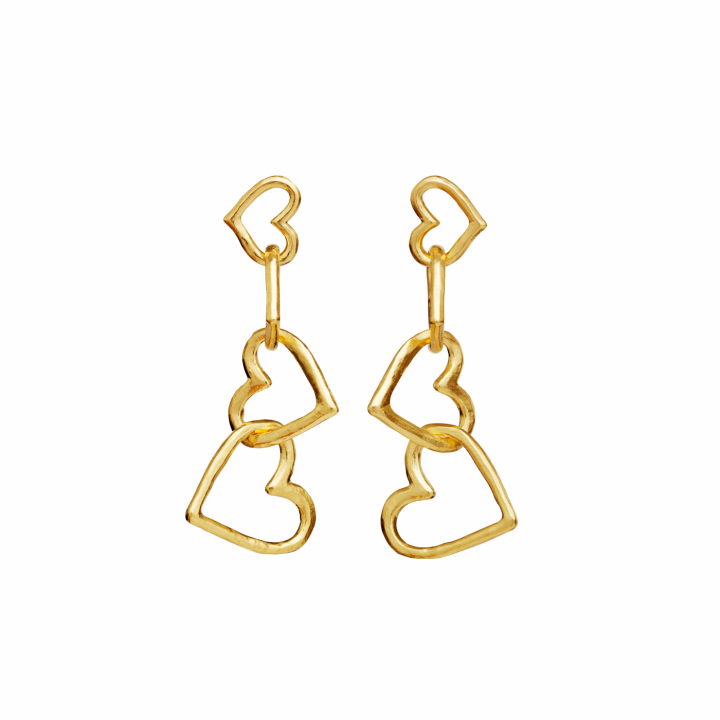 Bonnie Earrings Gold i gruppen Øreringe / Guldøreringe hos SCANDINAVIAN JEWELRY DESIGN (9958A)