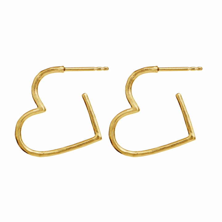 Laia Midi Earrings Gold i gruppen Øreringe / Guldøreringe hos SCANDINAVIAN JEWELRY DESIGN (9962A)