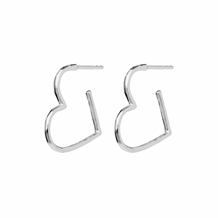 Laia Midi  earrings Silver i gruppen Øreringe / Guldøreringe hos SCANDINAVIAN JEWELRY DESIGN (9962C)