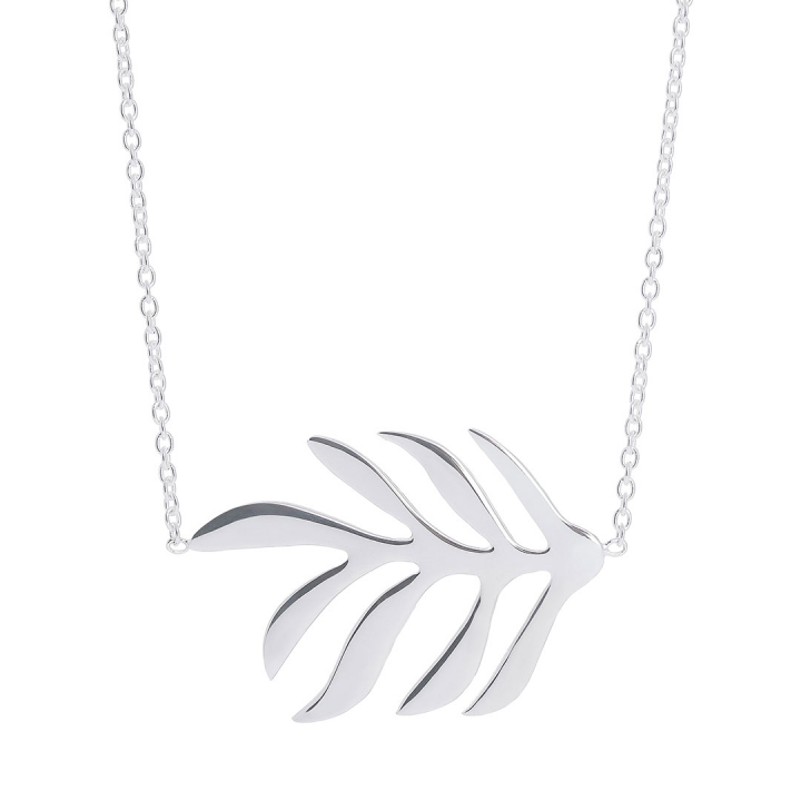 Autumn Leaf necklace Silver i gruppen Halskæde / Sølvhalskæde hos SCANDINAVIAN JEWELRY DESIGN (ALF-N1L503-S)