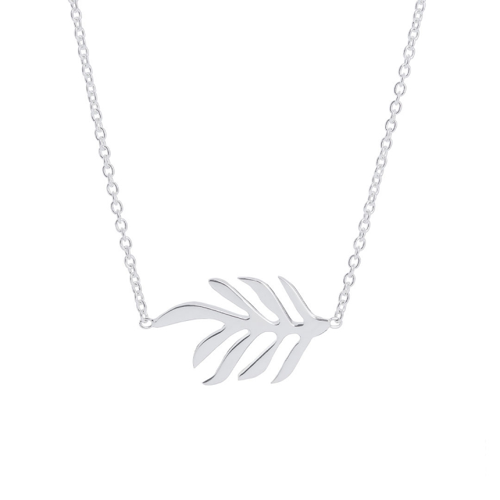 Autumn Leaf single necklace Silver i gruppen Halskæde / Sølvhalskæde hos SCANDINAVIAN JEWELRY DESIGN (ALF-N1M451-S)