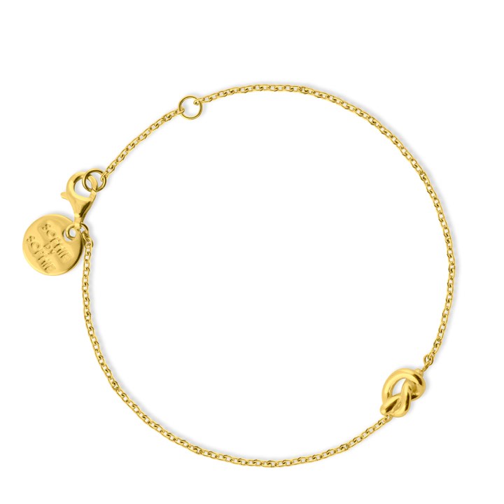 Knot Armbånd (guld) i gruppen Armbånd / Guldarmbånd hos SCANDINAVIAN JEWELRY DESIGN (B1506GPS0-OS)