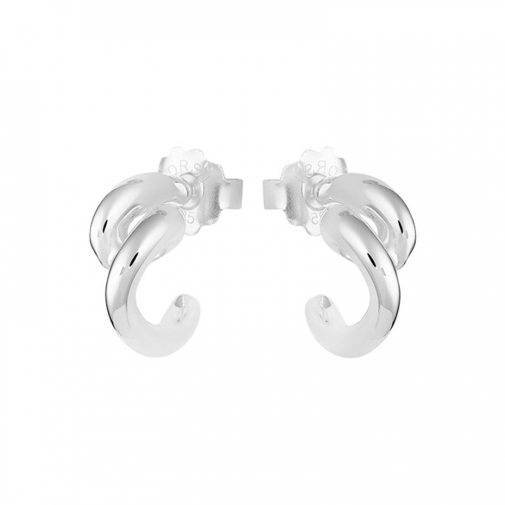 Breeze small hoops i gruppen Øreringe / Sølvøreringe hos SCANDINAVIAN JEWELRY DESIGN (BEE-E1S000-S)