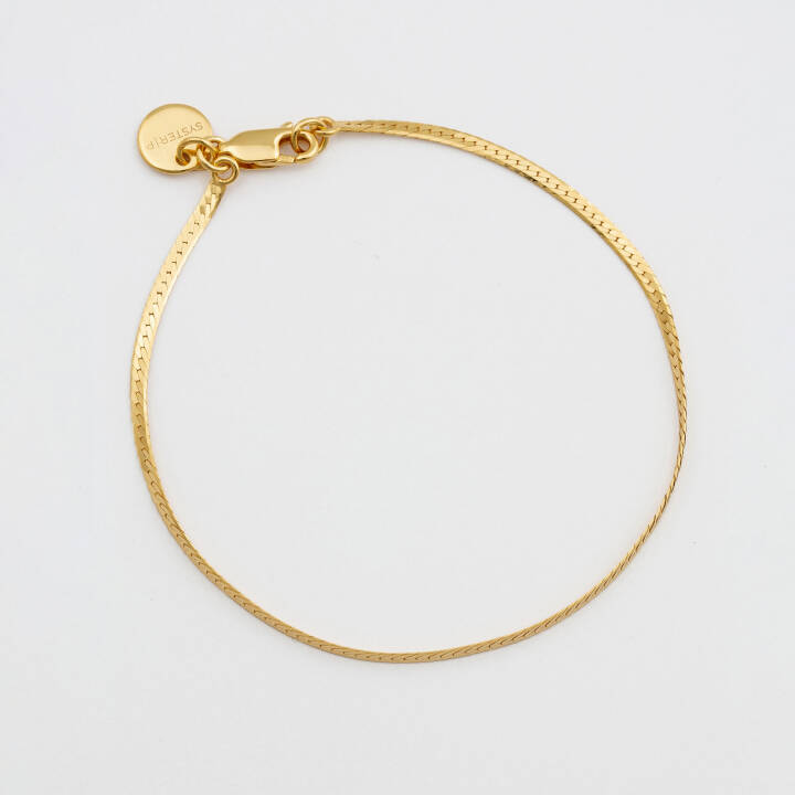 Herringbone Bracelet Gold i gruppen Armbånd / Guldarmbånd hos SCANDINAVIAN JEWELRY DESIGN (BG1221)
