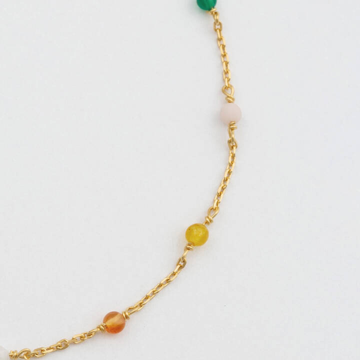 Santa Monica Multicolour Bracelet Gold i gruppen Armbånd / Guldarmbånd hos SCANDINAVIAN JEWELRY DESIGN (BG1253)